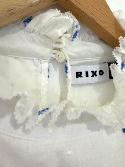 Rixo Embroidered White Blouse UK 12