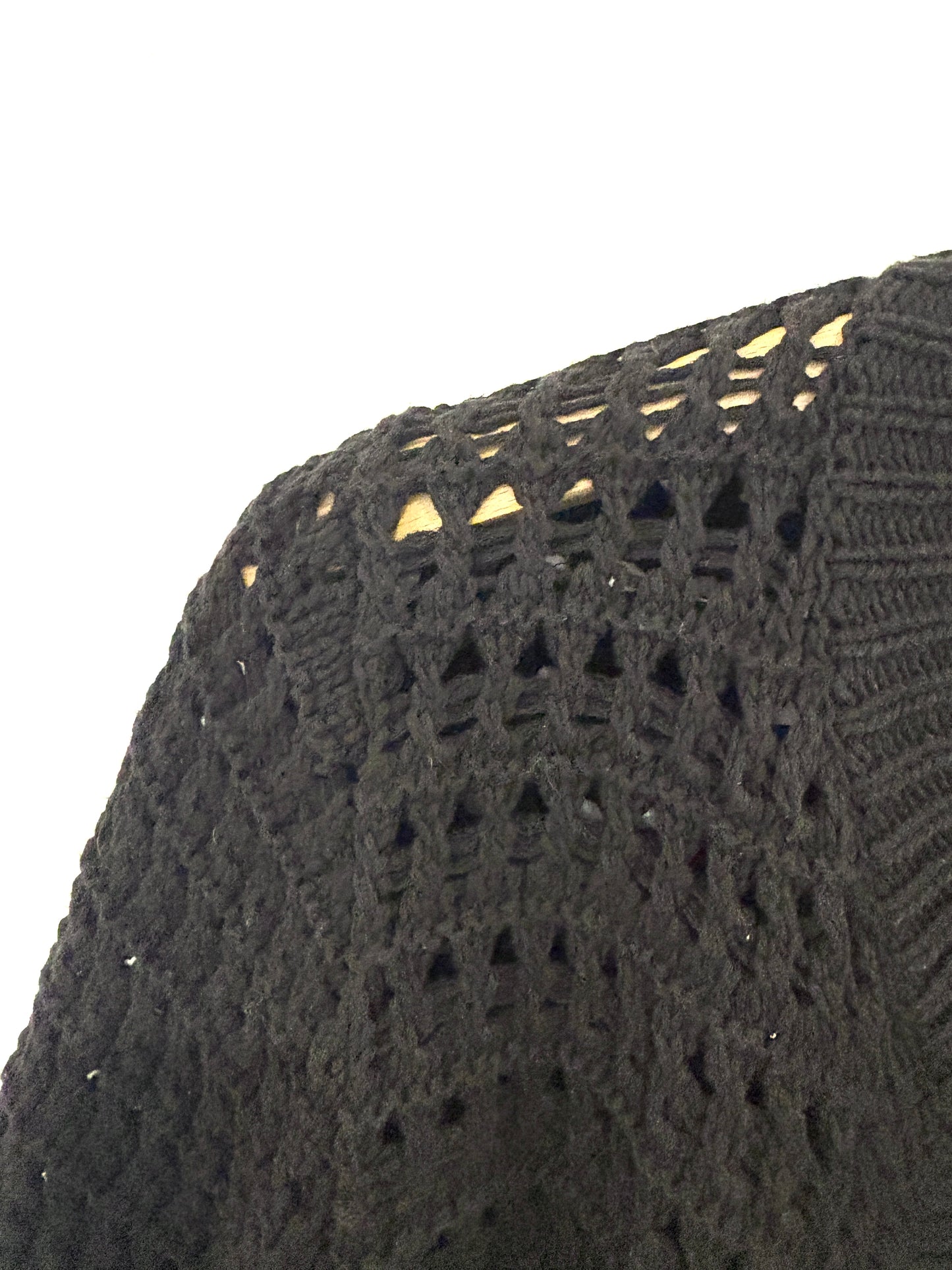 Boden Black Crochet Cardigan M