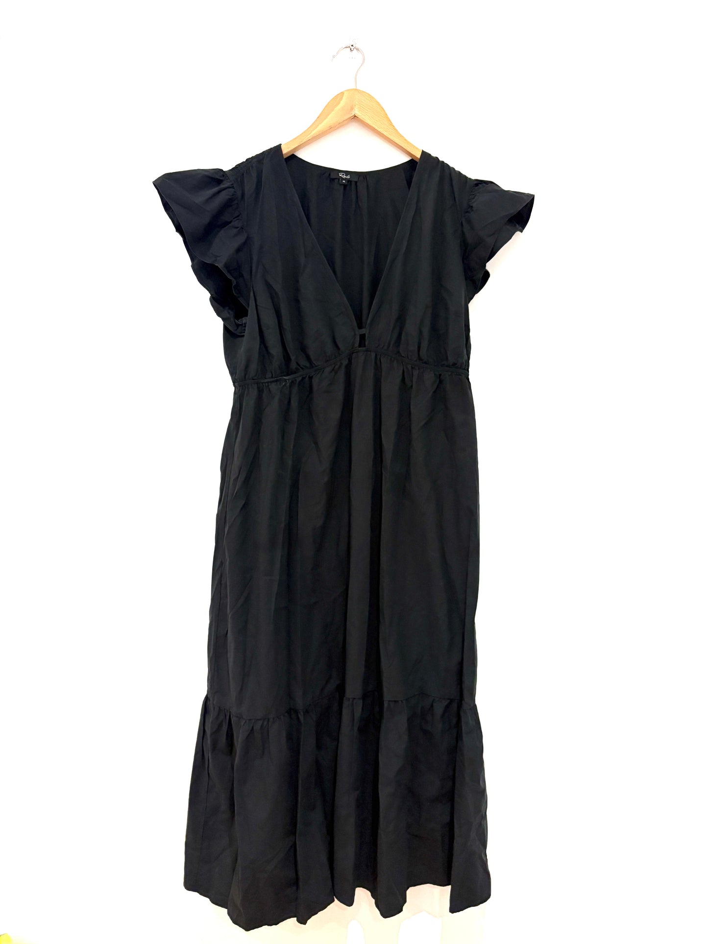 Rails Tina Black Tiered Cotton Dress