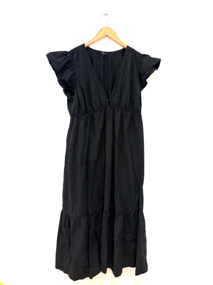 Rails Tina Black Tiered Cotton Dress