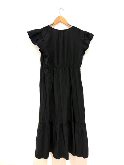 Rails Black Tiered Cotton Dress XL