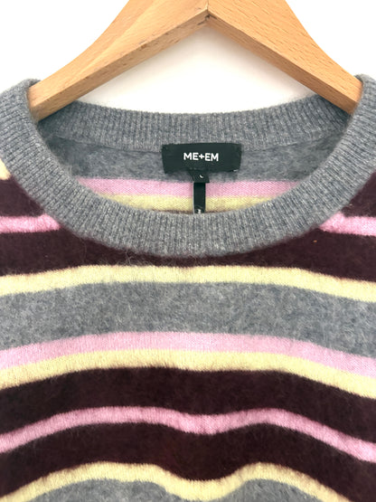Me+Em Grey Brushed Cashmere Jumper L