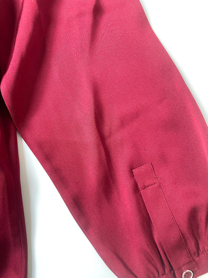 Quince Red Silk Shirt S