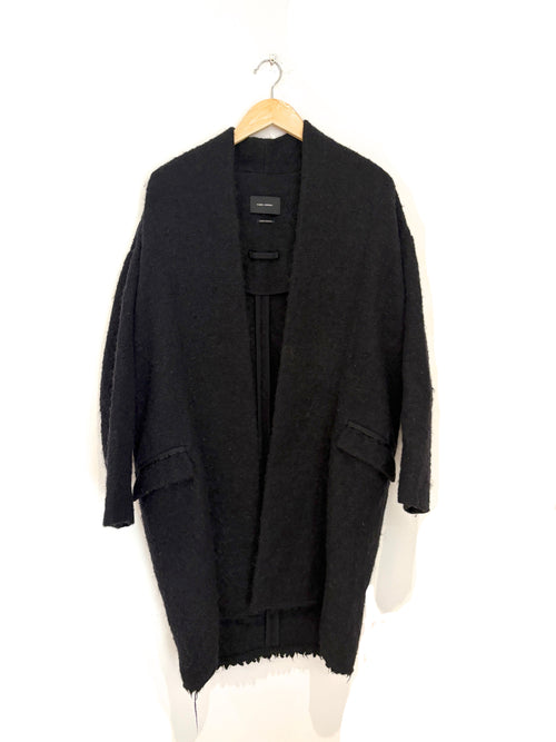 Isabel Marant Black Boucle Coat