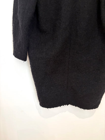 Isabel Marant Black Boucle Coat UK 8