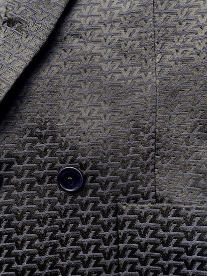 Zadig & Voltaire Black Jacquard Blazer UK 10