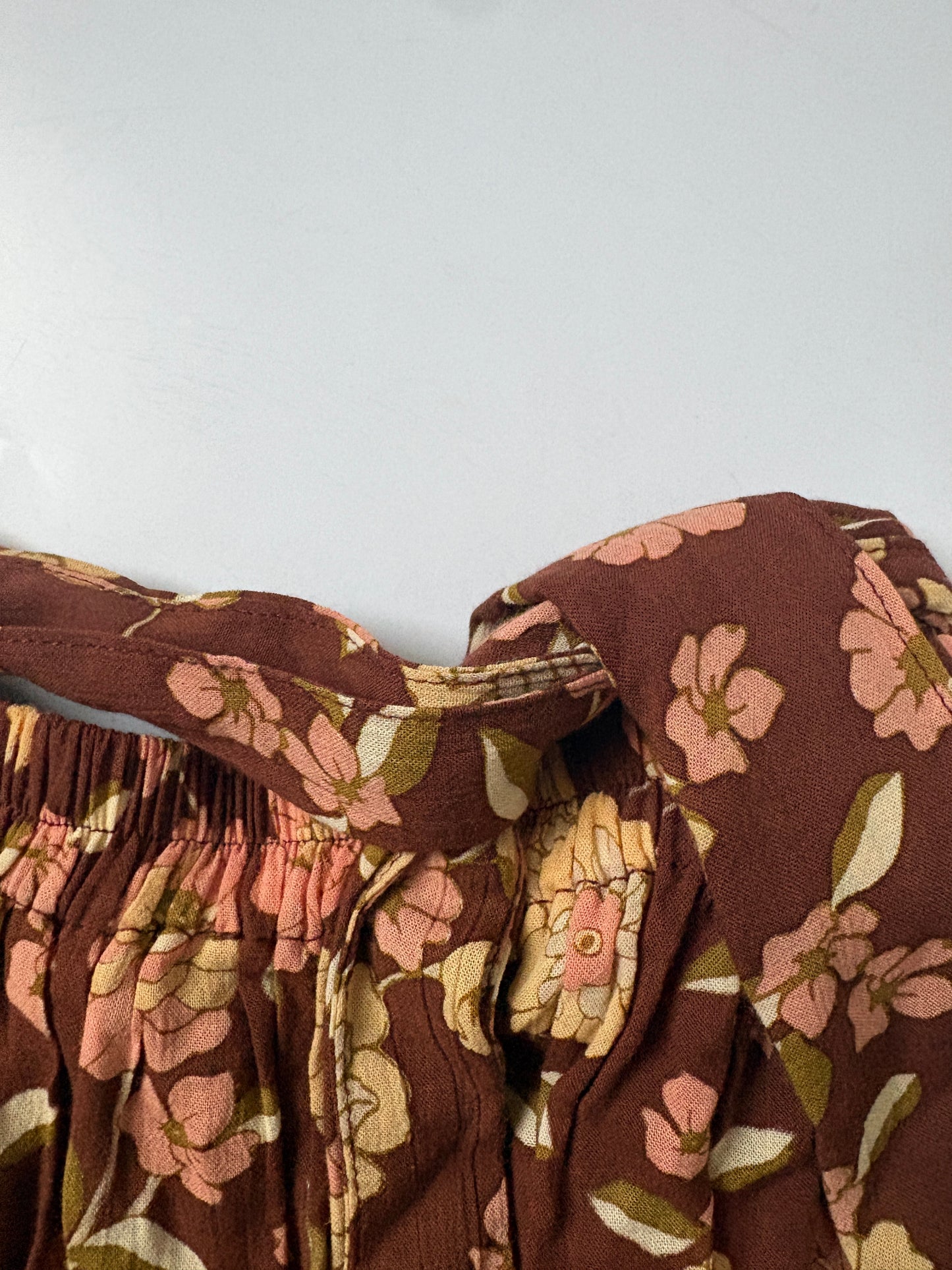 Faithfull the Brand Floral Tiered Skirt UK 10