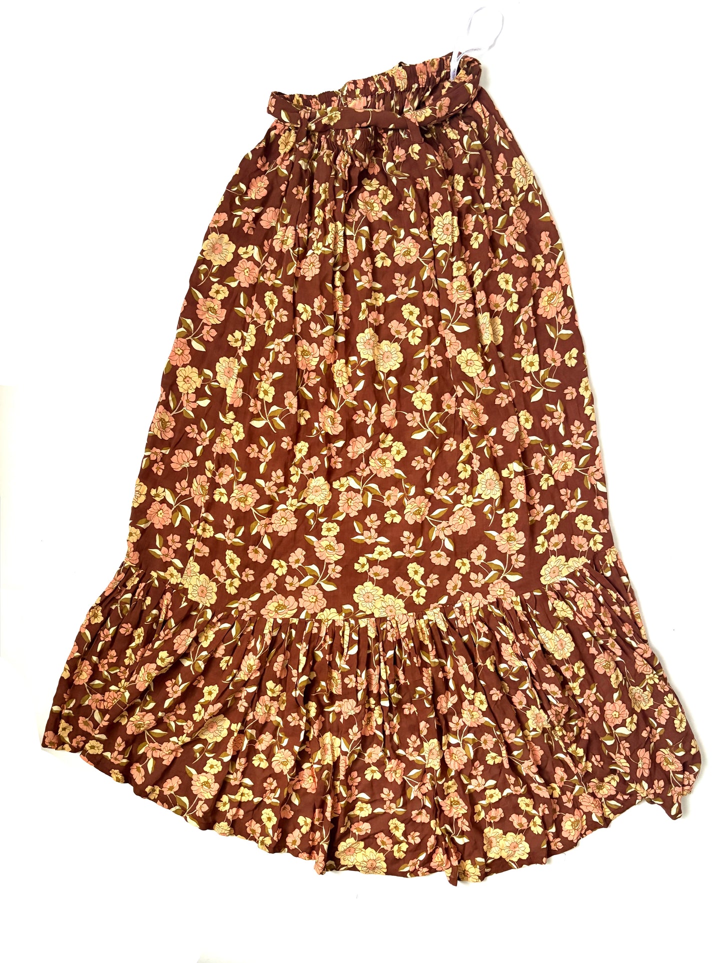 Faithfull the Brand Floral Tiered Skirt UK 10