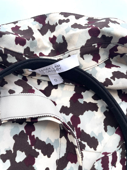 Derek Lam 10 Crosby Silk Print Dress XS