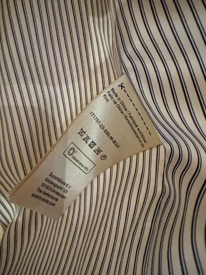 New With Tags Scotch & Soda Ecru Longline Waistcoat S