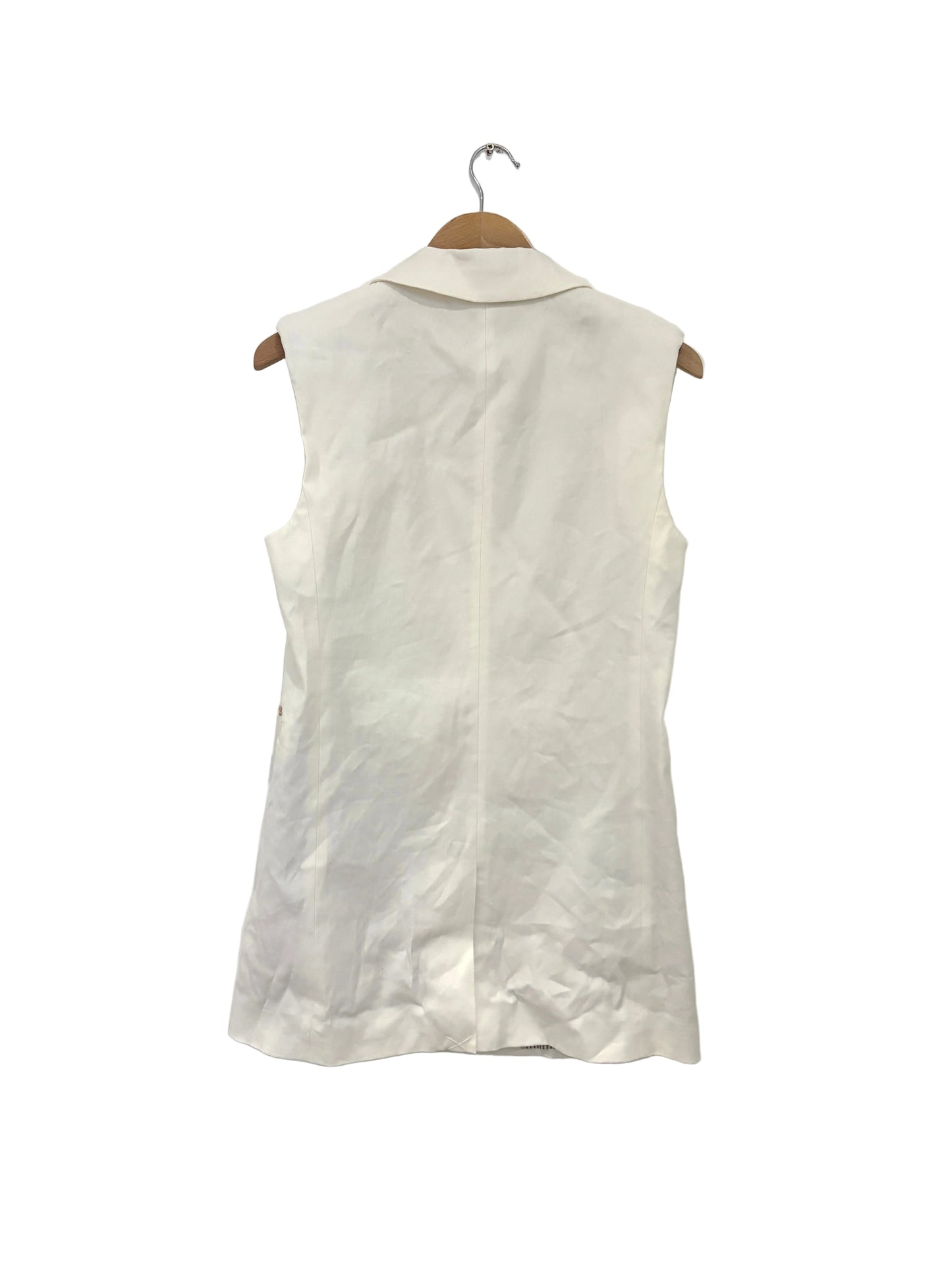 New With Tags Scotch & Soda Ecru Longline Waistcoat S