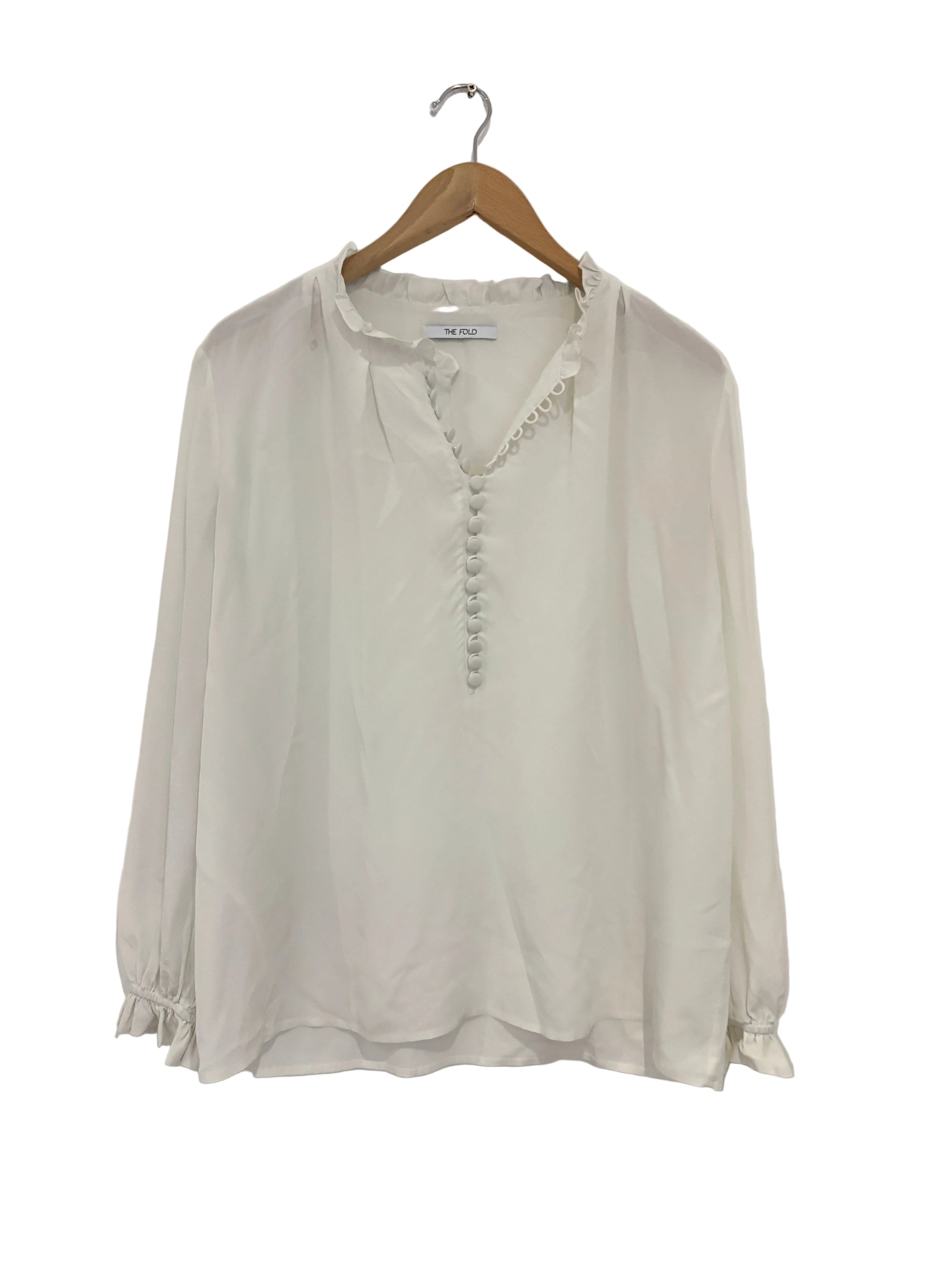 The Fold Silk White Blouse 