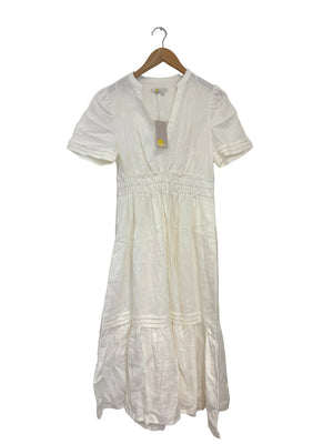 New With Tags Boden Pin Tuck Midi Linen Dress UK 12