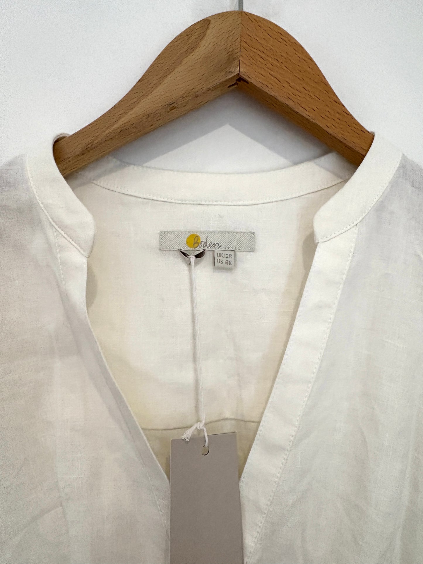 New With Tags Boden Pin Tuck Midi Linen Dress UK 12