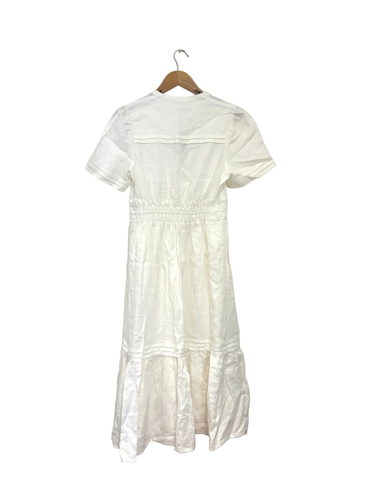New With Tags Boden Pin Tuck Midi Linen Dress UK 12