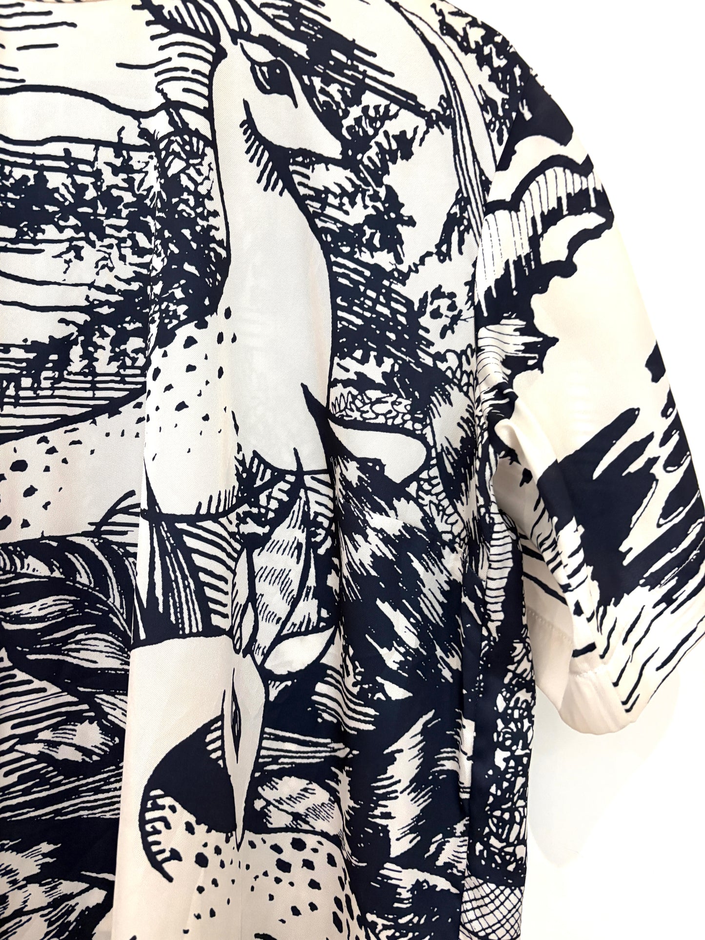 Victoria Victoria Beckham Print Blouse UK 14