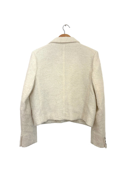Me+Em Military Boucle Cream Utility Crop Jacket UK 14