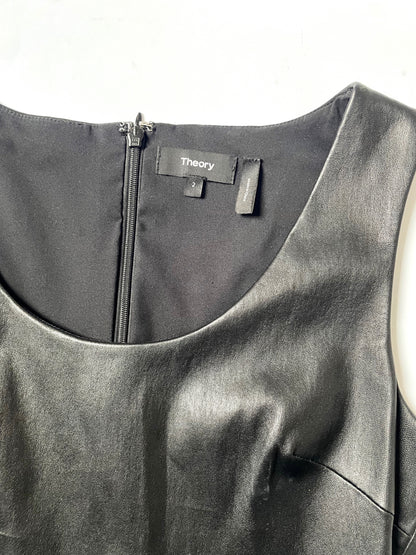 Theory Lamb Leather Dress UK 6