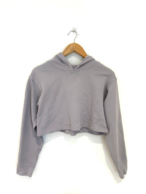 Lululemon Cropped Grey Hoodie UK 10