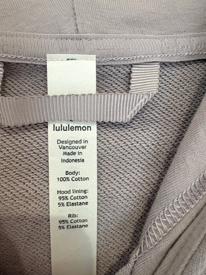 Lululemon Cropped Grey Hoodie UK 10
