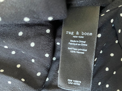 Rag & Bone Farren Polka Dot Shirt M