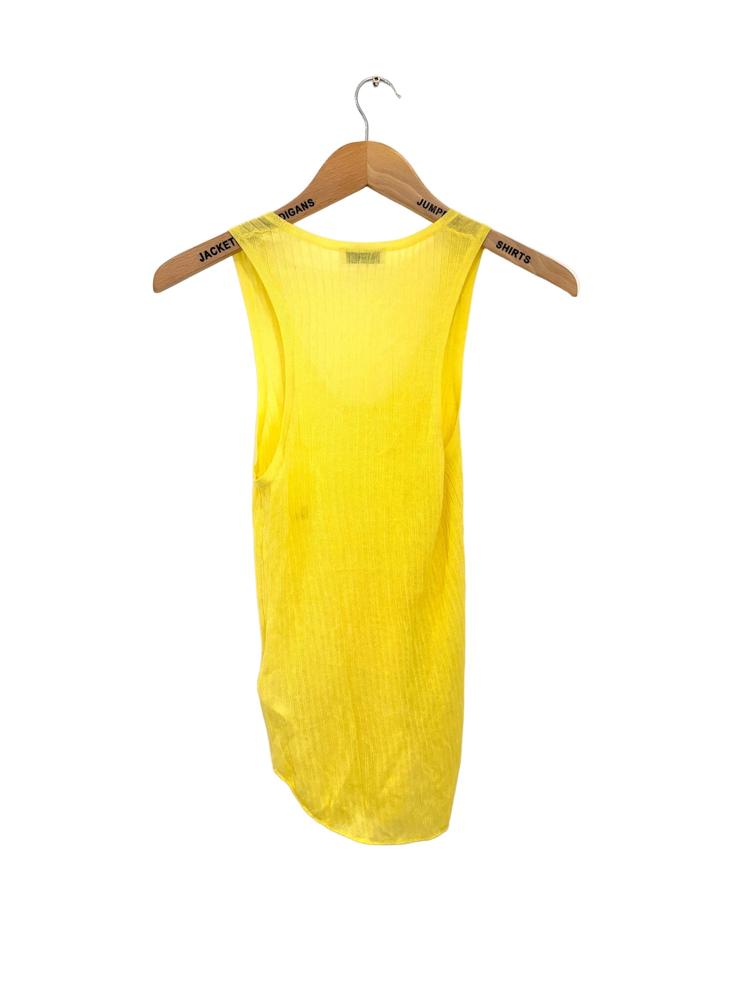 Sandro Yellow Sleeveless Knit S