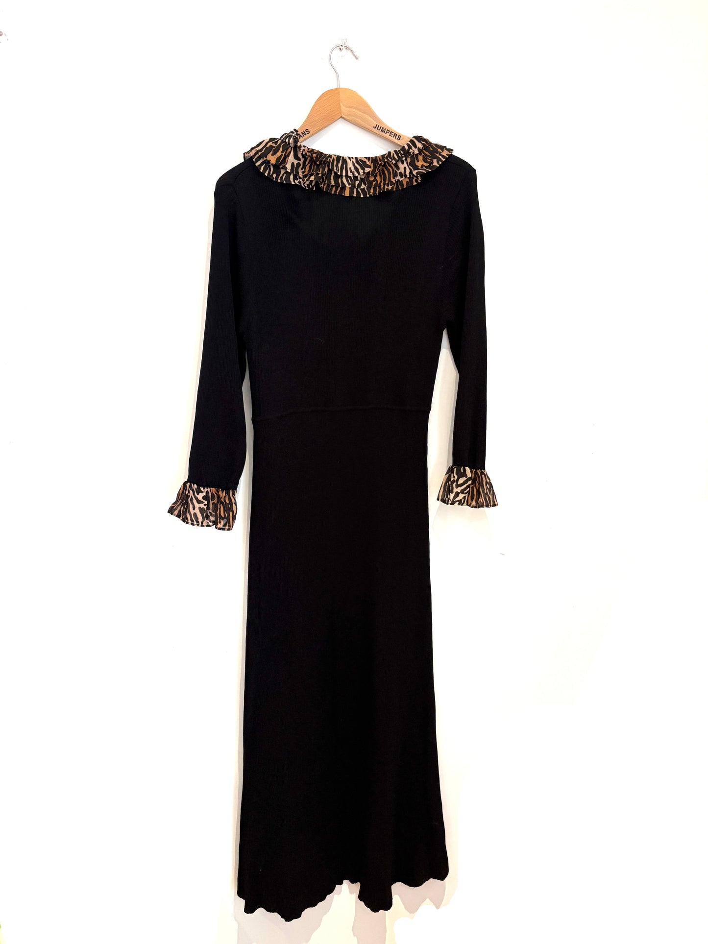 Rixo Leopard Print Dress UK 14