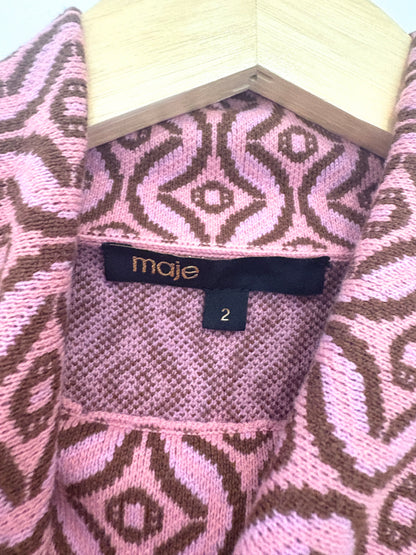 Maje Print Knit Jumper M