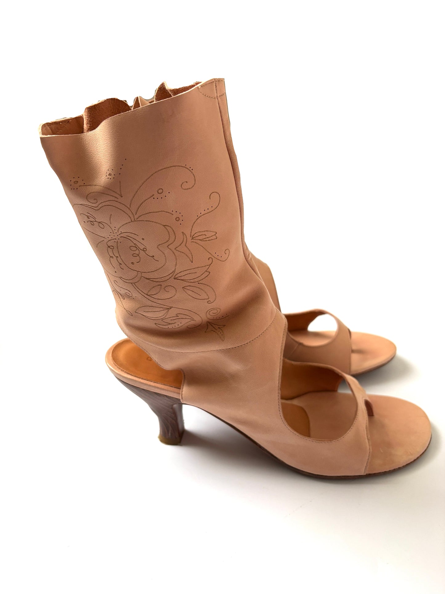 Chie Mihara Vintage Beige Sandals UK 5