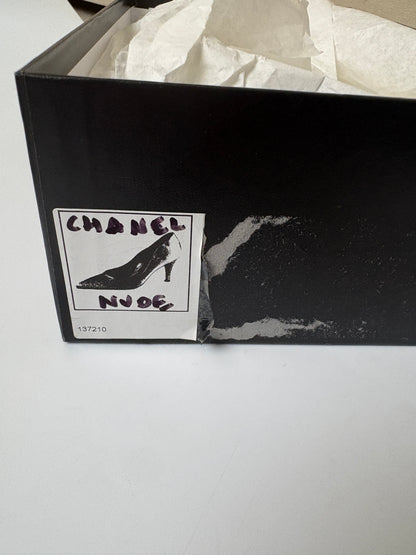 Chanel Vintage Nude Court Shoes UK 5.5