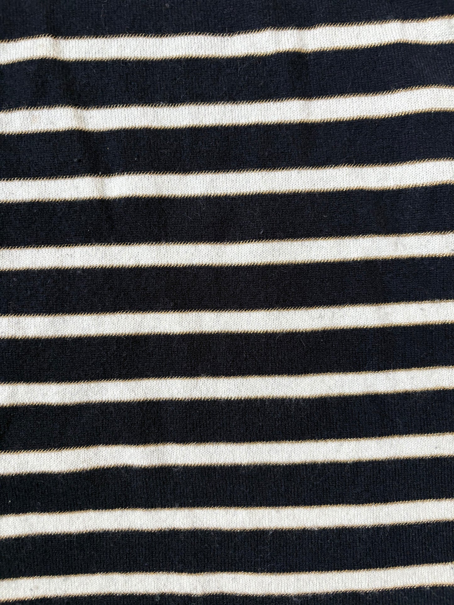 Chinti and Parker Striped Cashmere Jumper L