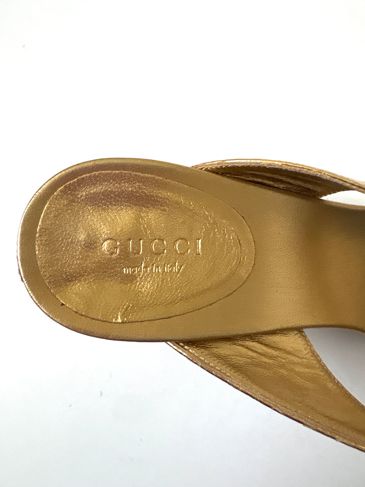 Rare Gucci by Tom Ford Vintage Golden Jewel Encrusted Mules UK 4.5