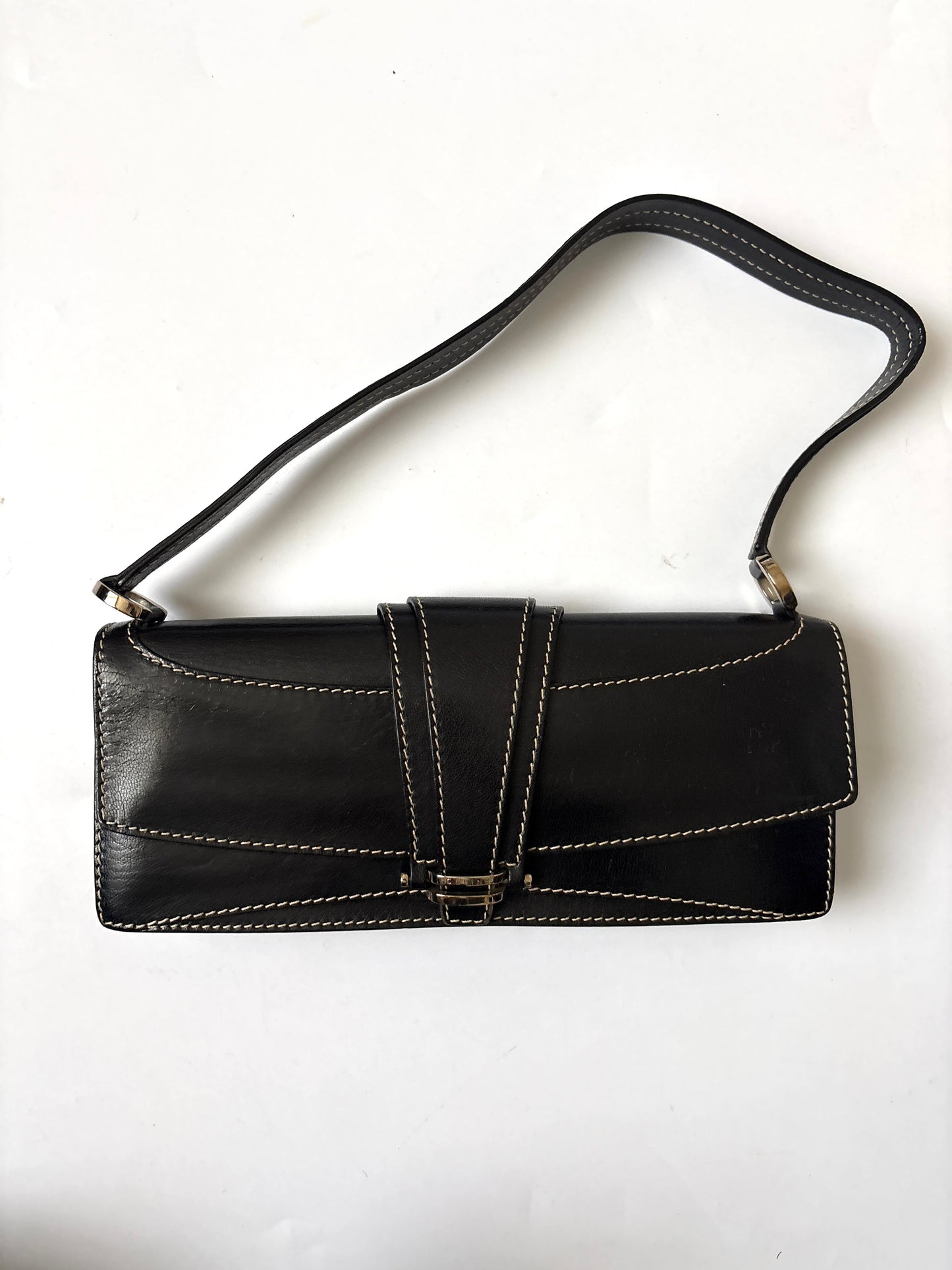 Vintage Celine Leather Shoulder Bag