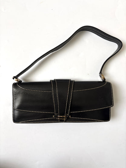 Vintage Celine Leather Shoulder Bag