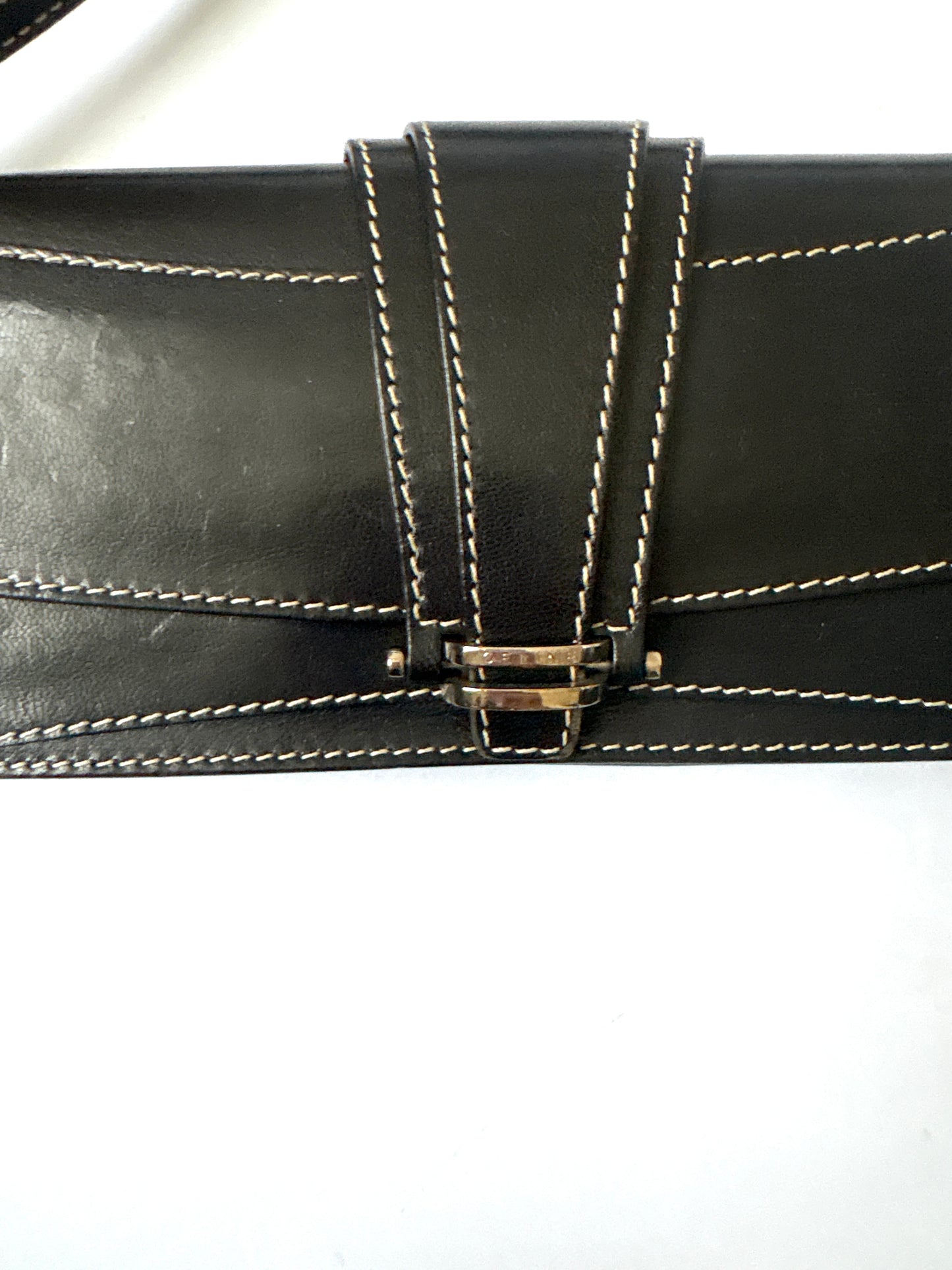Vintage Celine Leather Shoulder Bag