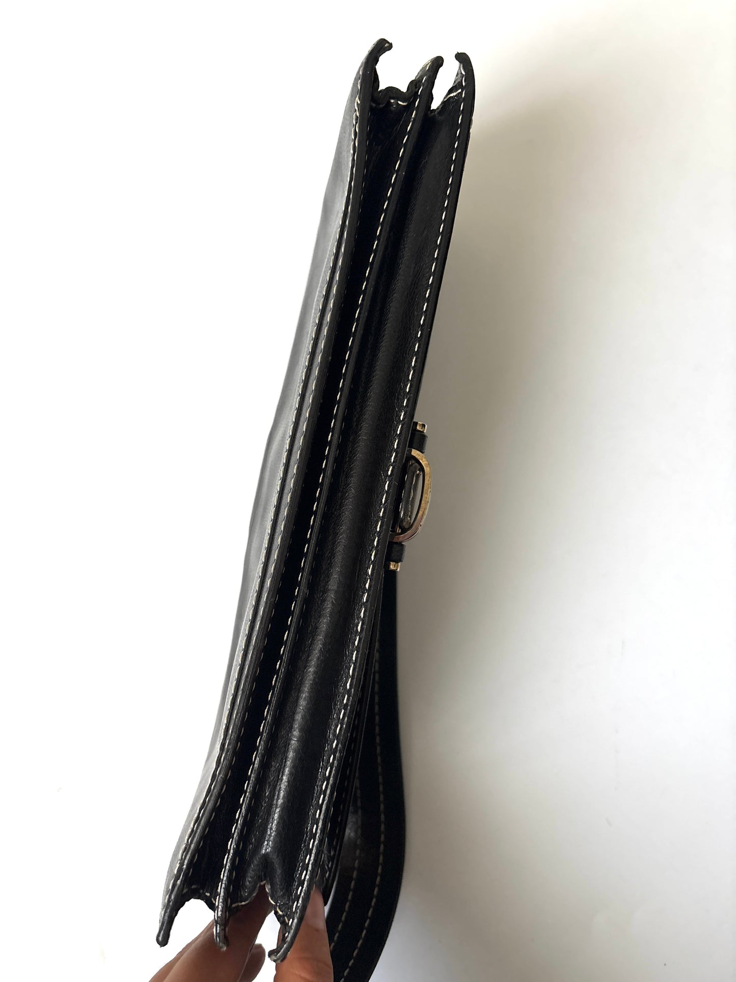 Vintage Celine Leather Shoulder Bag
