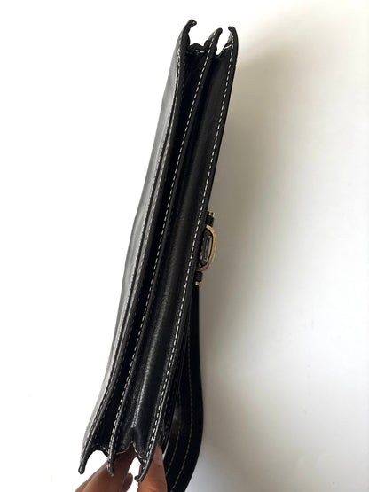 Vintage Celine Leather Shoulder Bag