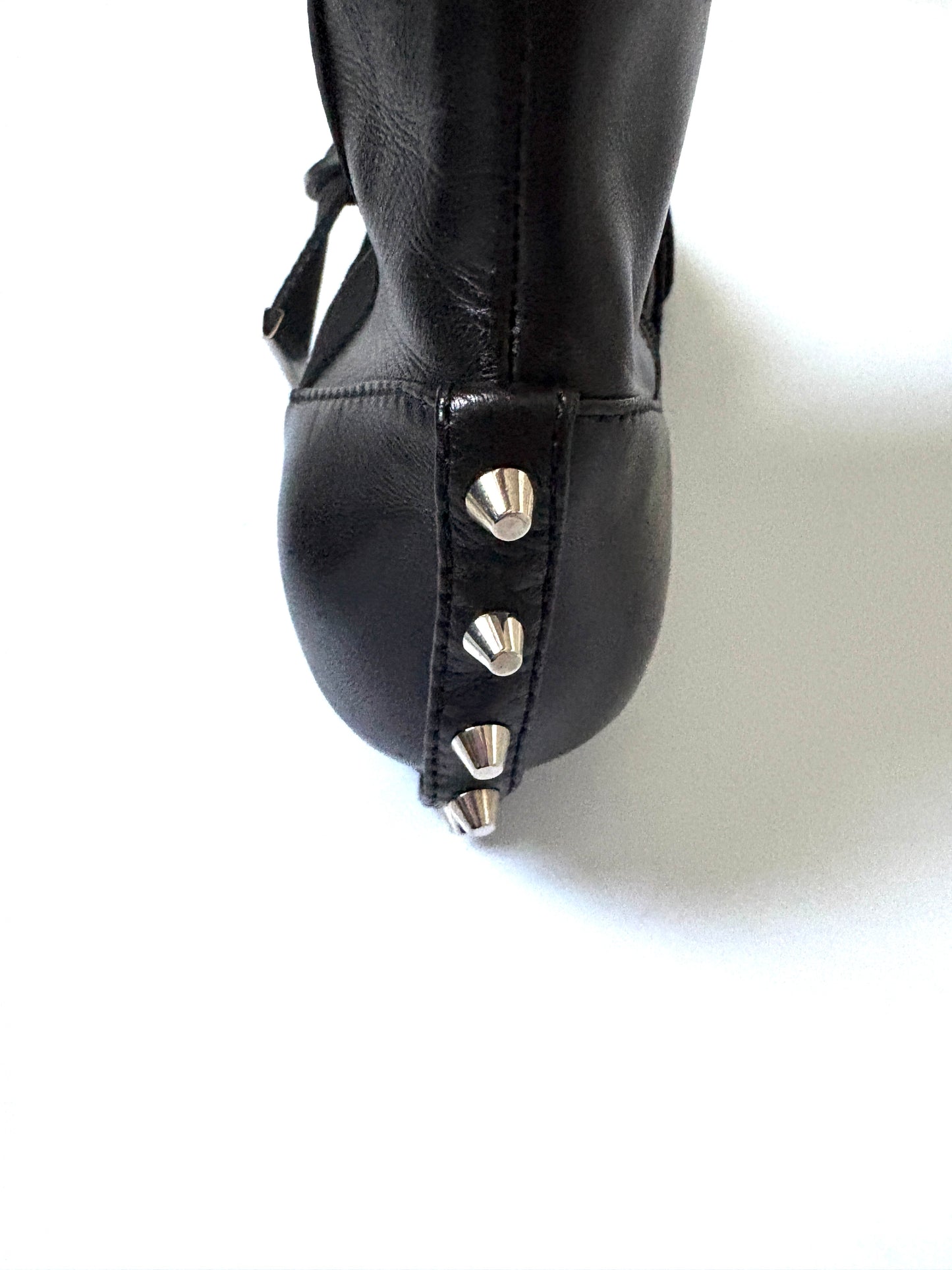 Dior Vintage Black Punk Boots UK 5.5