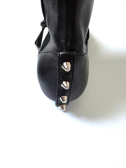 Dior Vintage Black Punk Boots UK 5.5