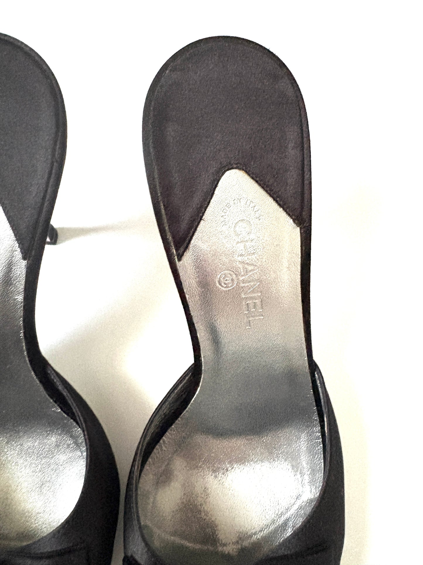 Chanel Vintage Jewelled Evening Mules UK 6