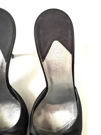Chanel Vintage Jewelled Evening Mules UK 6
