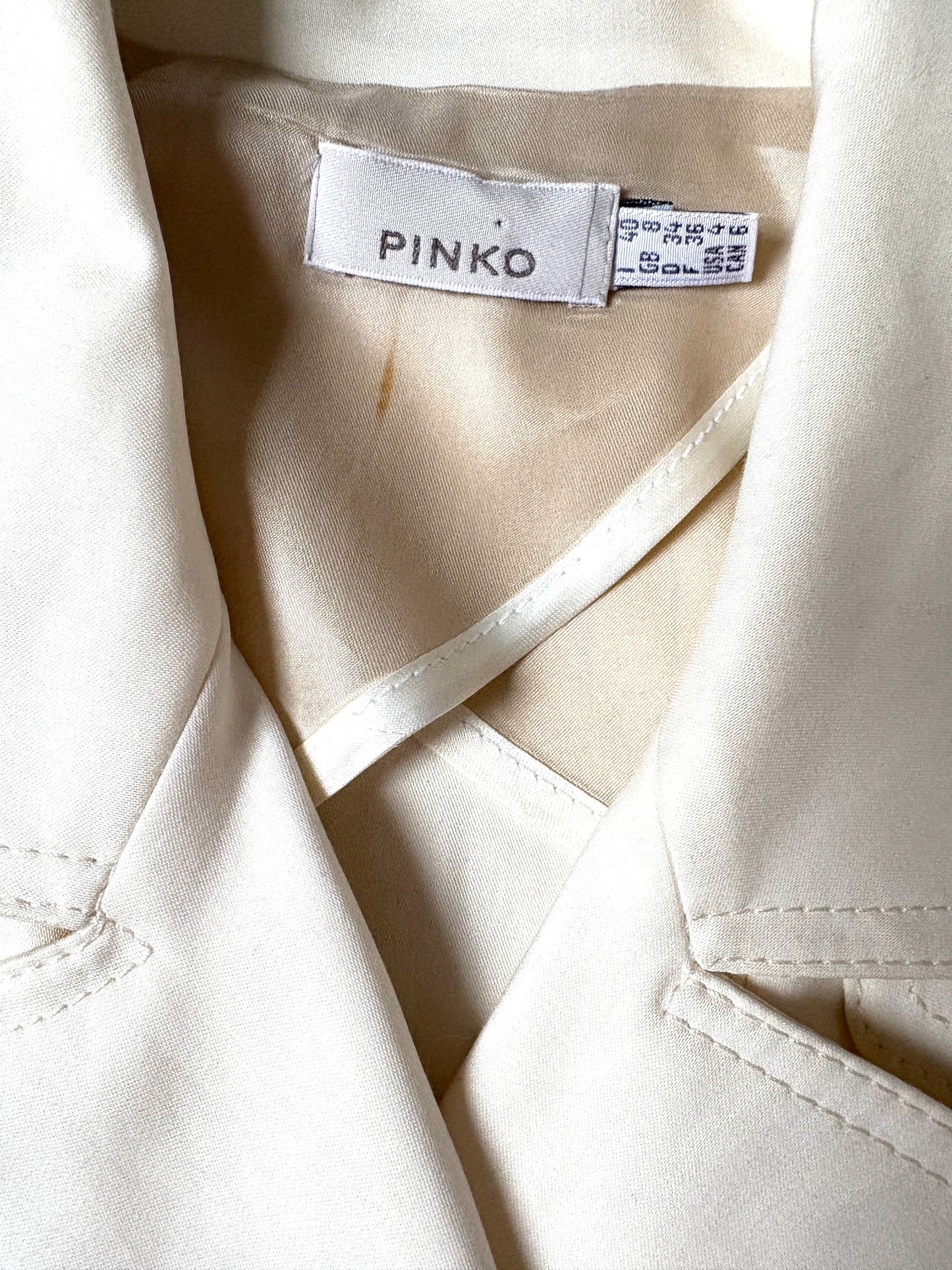 Pinko Cream Trench Coat UK 8