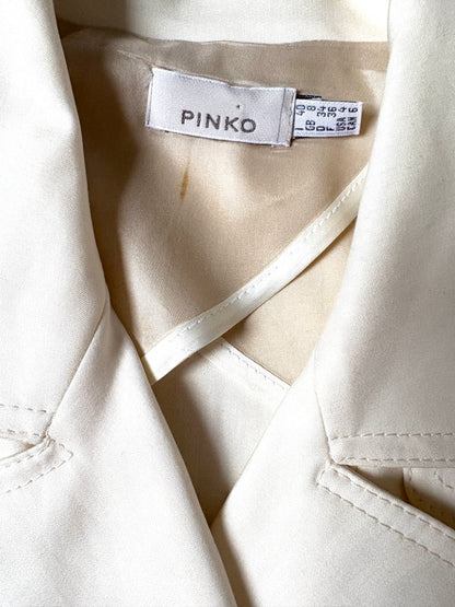Pinko Cream Trench Coat UK 8