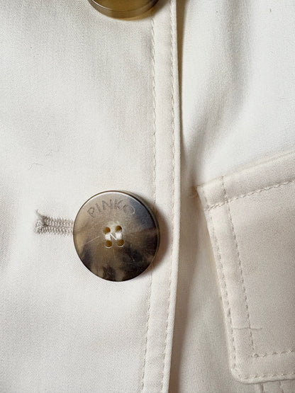Pinko Cream Trench Coat UK 8