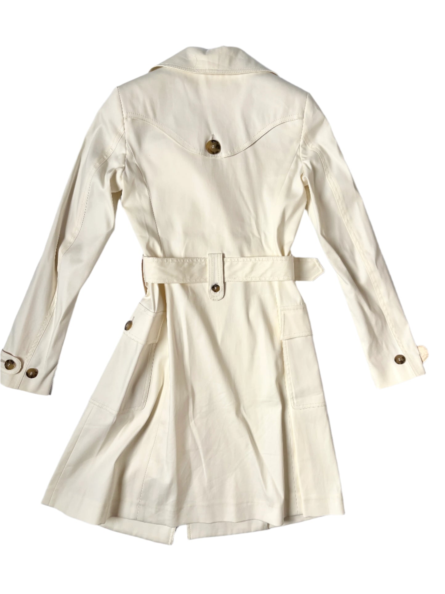 Pinko Cream Trench Coat UK 8