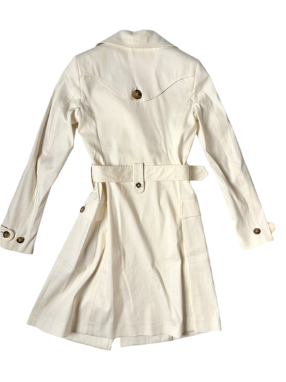 Pinko Cream Trench Coat UK 8