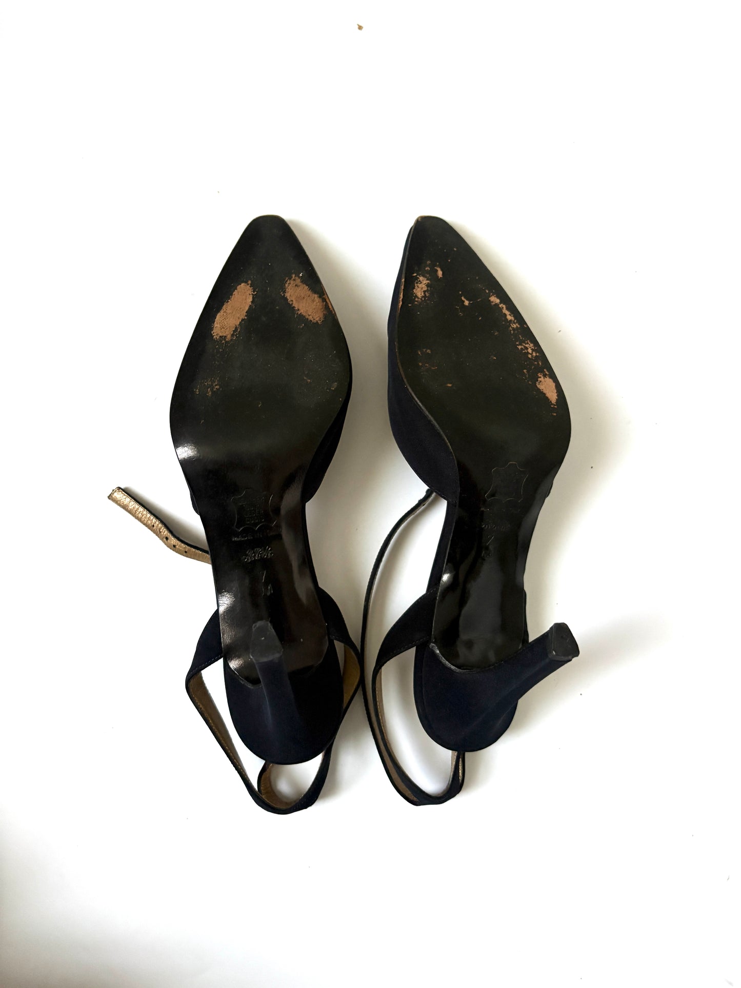 Yves Saint Laurent Vintage Ankle Strap Slingbacks UK 5