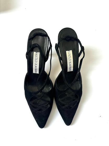 Manolo Blahnik Vintage Sling Backs UK 4.5
