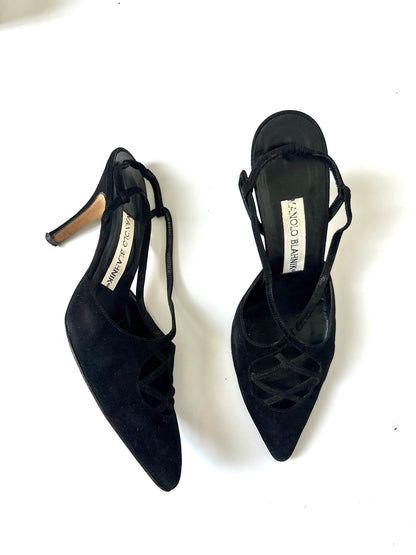 Manolo Blahnik Vintage Sling Backs UK 4.5