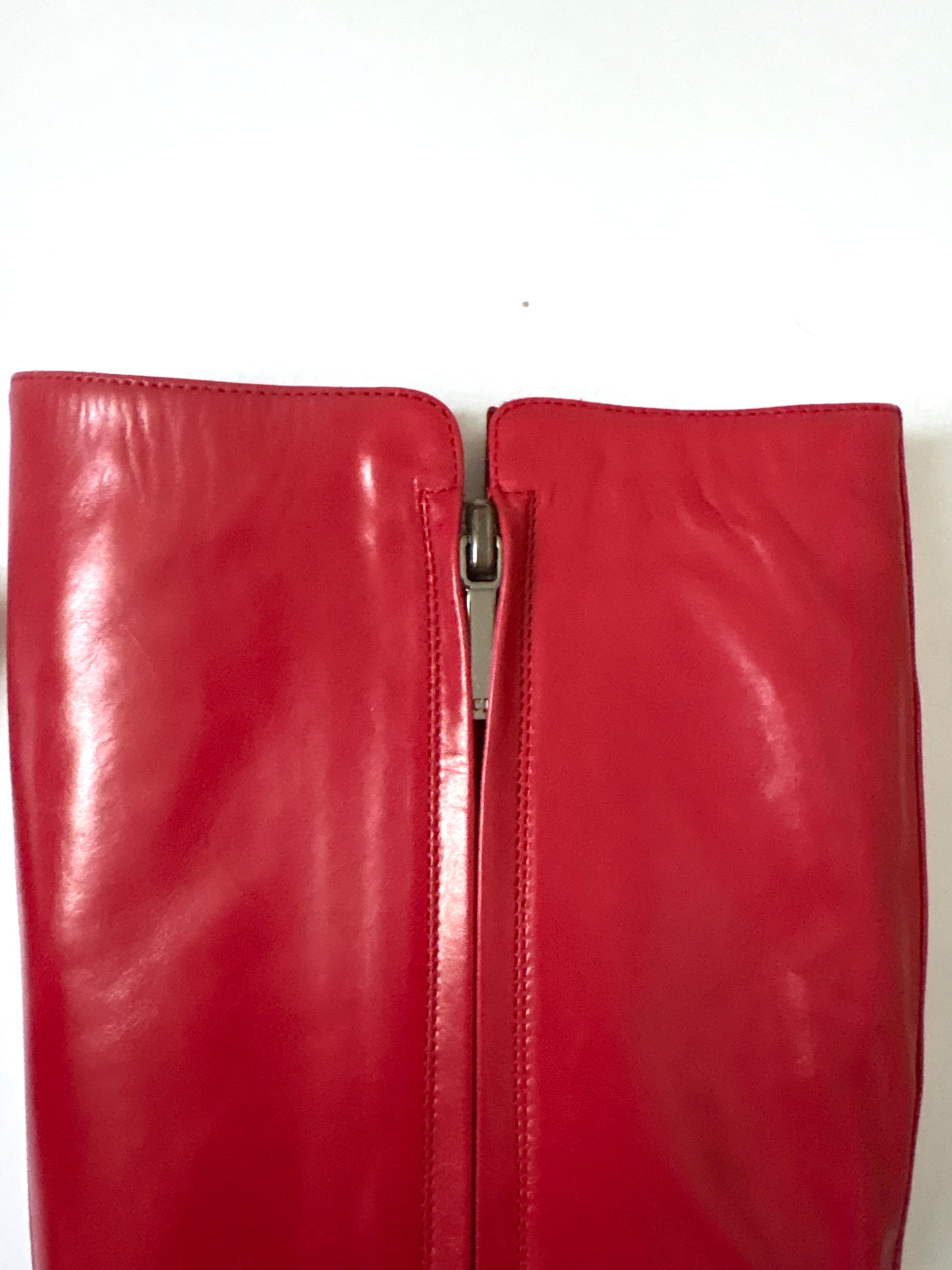 Dior Vintage Red Punk Boots UK 5